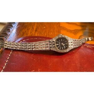 VTG Silver Tone Caravelle by Bulova Women's Watch, 17 Jewels, Manual, Runs FAst